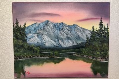 Gray Sunset Mountain