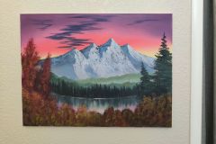 Towering Peaks at Sunset