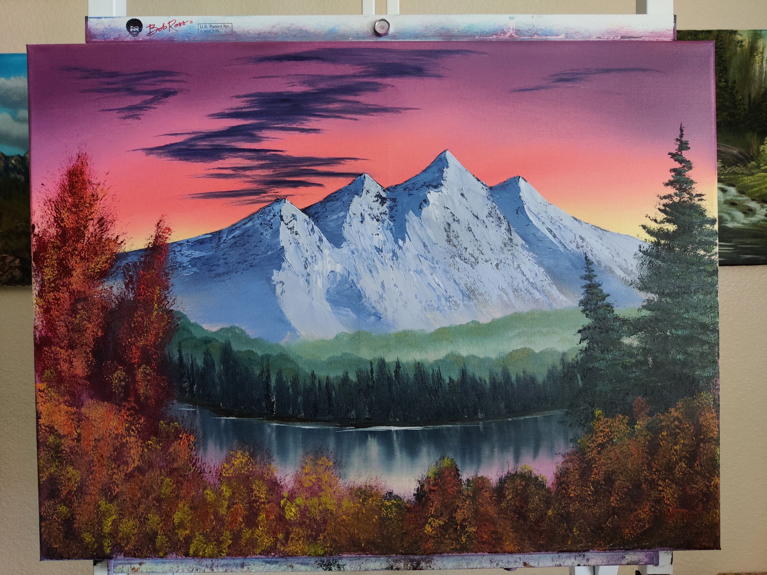 Towering Trees: Exploring the Majestic Landscape in Bob Ross' Iconic  Painting